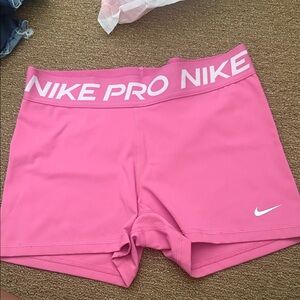 Nike Pro Women's Pink Athletic Shorts